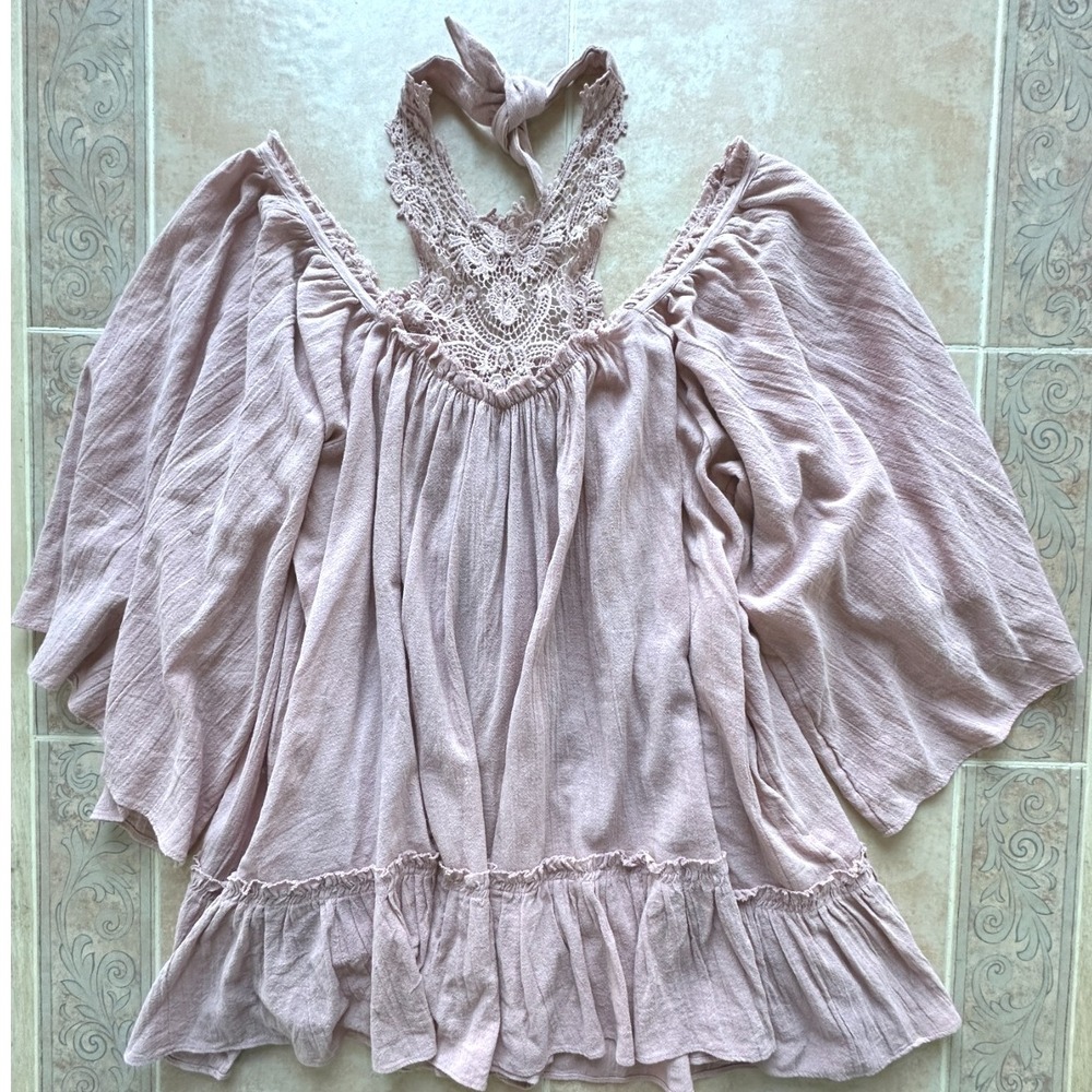 Free People size XS Giving‎ Us Sass Tunic Mini Dress
